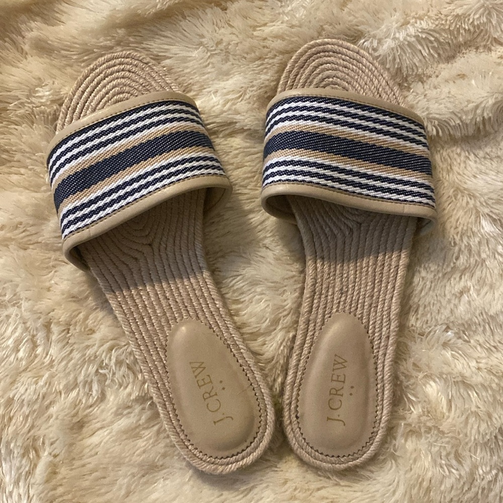 NEW J. CREW  sandal slides 10